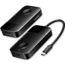 Vention Adaptador/Transmisor de Vídeo Inalámbrico USB Tipo-C a HDMI - 4K@30Hz, Carga PD 60W, Modelo ADOBB